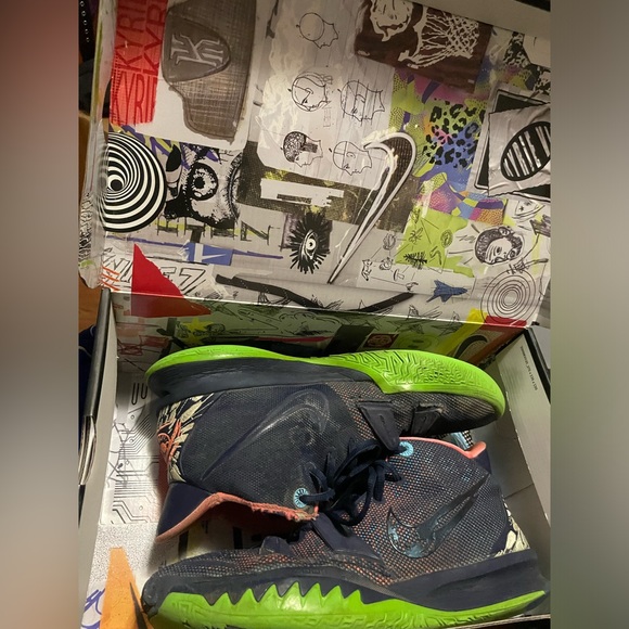 Nike Kyrie 7 Midnight Navy Size 12 - Picture 9 of 11